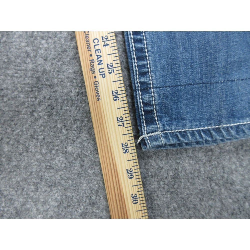 Miss Me Jeans Womens 29 Blue Denim Cuffed‎ Skinny Rhinestone Ladies 29X28 - Picture 4 of 16